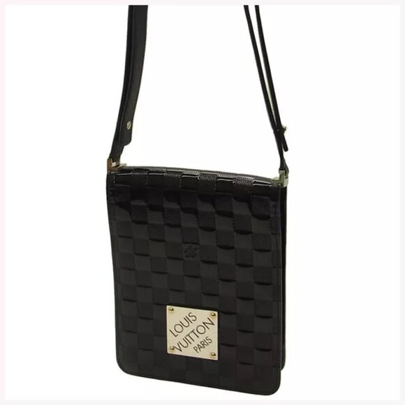 Louis Vuitton Shoulder bag Damier Vernis Black Woman Authentic Used - Picture 1 of 7